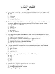 Maybe you would like to learn more about one of these? Soal Ukg Smp Mata Pelajaran Ips