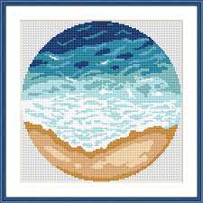 See more ideas about cross stitch, stitch, cross stitch patterns. Ocean Cross Stitch Pattern Pdf Modern Nature Cross Stitch Etsy Nature Cross Stitch Cross Stitch Patterns Cross Stitch