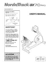 If so, you may see an '831' at the beginning of your model number if you are looking at your owner's manual. Bike Pic Nordictrack Recumbent Bike Manual