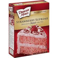 It sinks in the middle tastes like too much baking soda and is very dry. Duncan Hines Signature Cake Mix Strawberry Cake Cupcake Mix Remke Markets
