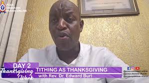 Thanksgiving Week Day 2: Tithing as Thanksgiving with Rev. Dr. Edward Buri 