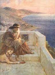 But i have had no luck finding it again. Penelope On The Veranda Of Her Palace Jan Styka Greek Paintings Greek Mythology Art Greece Mythology