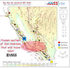 Image Result For Map Of The San Andreas Fault From Beginning To End San Andreas Fault Earth Activities Map