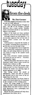 StevenWarRan Research: Nov. 21-30, 1978, Ukiah Daily Journal