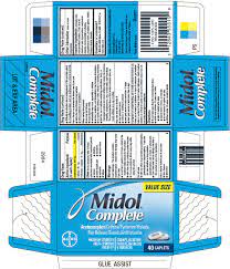 Do not lie down for at least 10 minutes. Midol Complete Tablet Bayer Healthcare Llc