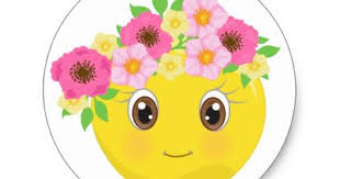 Pretty Girly Emoji With Flowers Stickers Zazzle Com In 2020 Emoji Cool Stickers Cute Gifts