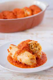 Vegan Holubtsi Ukrainian Stuffed Cabbage Rolls Slavic Vegan Recipe Cabbage Rolls Cooking Recipes
