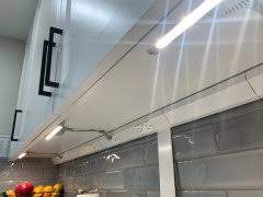 Aimed at the countertop edges, the lights will illuminate counter work areas or the sink, and avoid creating shadows by people standing. Kitchen Recessed Light Placement In Galley Kitchen