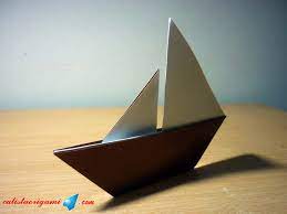 Cara membuat origami bunga matahari. Cara Membuat Perahu Layar Kertas Origami Perahu Kertas