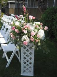 All Pink Alter Arrangement With Images Wedding Flowers Floral Design Centerpieces