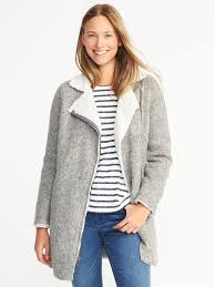 Long Sherpa Lined Moto Jacket For Women Old Navy Women Outerwear Jacket Elegant Jacket Jackets For Women