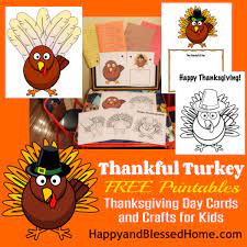 Free thanksgiving cards for kids. Free Printable Thanksgiving Day Cards And Crafts For Kids