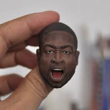 Delicate Painted 1/6 Basketball Star Heat Dwyane Wade Head Sculpt Fit 12"  Figure
