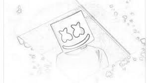 Cute drawings cool drawings anime illustration art drawing rainbow drawing dj art easy mounting, no power tools needed. How To Draw Marshmello Step By Step Youtube Free Photos