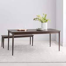 Modern Farmhouse Expandable Dining Table Dark Mineral Modern Farmhouse Table Dining Table Mid Century Dining Table