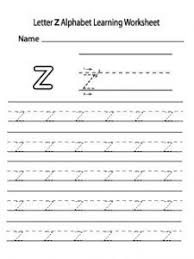 Lowercase Letter Z Worksheet Free Printable Preschool And Kindergarten Letter Z Worksheets Lettering