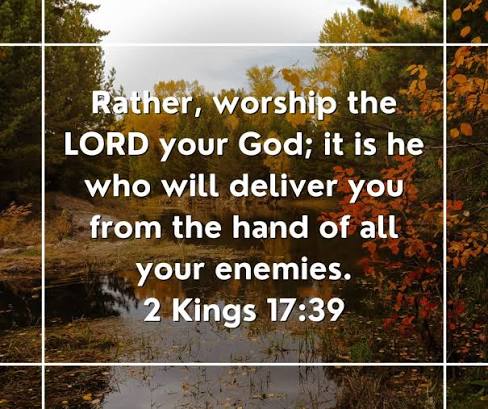 2 Kings 17:39 is today's Wednesday Scripture. #thebible #wednesdayscripture  #scripture