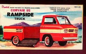 Rampside Corvair 95 Truck Model Kit Box Art Model Cars Kits Plastic Model Cars Model Truck Kits