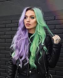 30 Quick And Easy Hairstyles For Girls To Try Out In 2020 Split Dyed Hair Arctic Fox Hair Color Dyed Hair