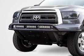 Check out our custom toyota tundra front bumpers that come in a variety of colors, panels and lighting options. Addictive Desert Designs Tundra Accessory