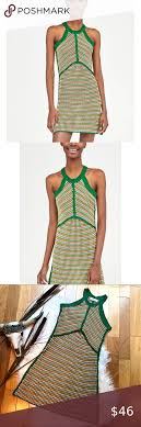 See more ideas about dresses, halterneck dress, halter neck. Zara Retro Crochet Knit Halter Dress Tank Blogger Cable Knit Dress Blogger Dress Tank Dress