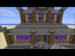 The flowering shrubs and plants provide a colorful contrast to the gray exterior of the house. Minecraft Tutorial Supreme Class Asian Style House Japanese Castle Youtube