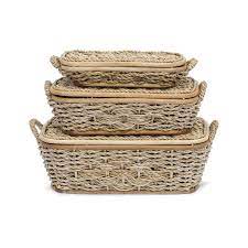 Check spelling or type a new query. Isabel Rattan Basket With Lid The Woven House