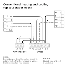 Connect wires to ecobee3 use the stickers from step 2 as a guide and insert the wires into the following pages provide wiring diagrams for common hvac equipment configurations. Ecobee3 Lite Wiring Diagrams Ecobee Support