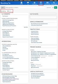 Payroll Bloomberg Tax