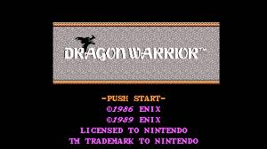 You were just notified of the moonbrooke kingdom's demise due to the evil hargon's minions! Dragon Warrior Nes Playthrough 01 Game Title Screen Youtube