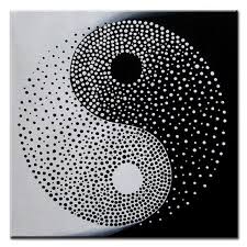 Acrylic Easy Black And White Canvas Painting Ideas 40 Easy Canvas Painting Ideas For Art Lovers Yin Yang Art Modern Painting Yin Yang Tattoos