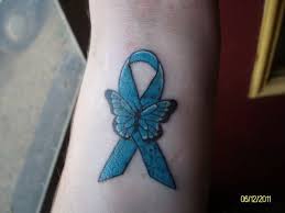 Unique cancer ribbon tattoo on wrist. Pin On I Dream Of Being Called Mommy