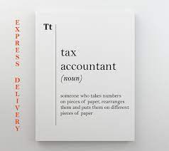 Tax Accountant Canvas Art Definition Tax Accountant Gift Etsy Accountant Gifts Gifts For Office New Job Gift