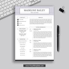 Attract recruiters and hr managers, enhance your application! 2021 2022 Pre Formatted Resume Template With Resume Icons Fonts And Editing Guide Unlimited Digital Instant Download Resume Template Fully Compatible With Ms Office Word Madeline Resume Visualtemplate Com