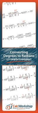 How To Convert Radians To Degrees 21 Amazing Examples Radians Precalculus Learning Math