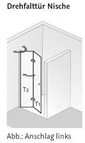 Fliesenshoponline De Hsk Duschkabine Exklusiv Drehfalttur Nische Fliesen Online Kaufen