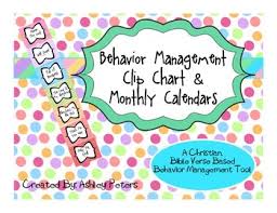 Behavior Management Clip Chart Monthly Calendars Bible Verse Based