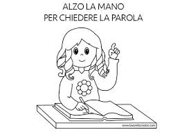 Regole Da Rispettare In Classe Con Disegni Da Colorare Regole Della Classe Bambini Della Scuola Scuola