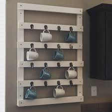 Diy Coffee Mug Storage Mug Storage Coffee Mug Holder Coffee Mug Storage