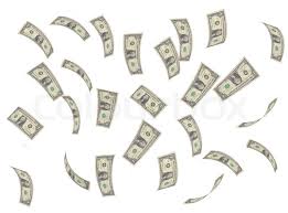 Real estate agents and building developers convince property owners to sell their houses at low prices, which they do by telling house owners that racial minorities will soon move into their neighborhoods in order to instill fear in them. Falling Money Isolated On White Stock Image Colourbox