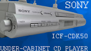 Sylvania skcr2713 under counter cd player with radio. Sony Under The Cabinet Cd Player Am Fm Radio Aux Input Device With Built In Speakers Icf Cdk50 Demo Youtube