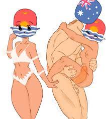 1boy 1girls alternate version available australia (countryhumans)  bikini countryhumans countryhumans girl flawsy kiribati (countryhumans)  penetration penis in pussy small breasts smaller female tan skin union jack  waves x-ray 