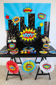 Superhero Themed Party Ideas Budget Friendly Superhero Party Decorations Superhero Theme Party Superhero Decorations