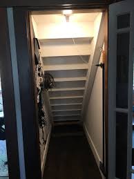 Stair shelves and unconventional storage spaces around your stairs are clever ways to declutter you home. Under Stair Closet Organization Ideas