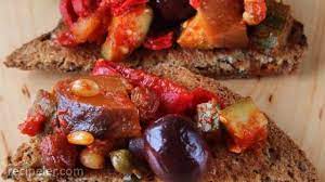 Roast the eggplant, allow to cool and chop coarsely. Sicilian Caponata Recipe