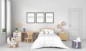 A wide variety of white childrens bed options are available to you, such as modern. Premium Psd White Children Bedroom With Frame Mockup