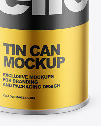 Download Matte Metallic Tin Can Mockup In Can Mockups On Yellow Images Object Mockups PSD Mockup Templates