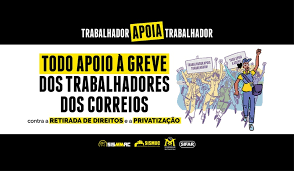 May 27, 2021 · o bndes (banco nacional de desenvolvimento econômico e social) reafirmou hoje a meta de publicar o edital para a privatização dos correios até o fim deste ano, para levar a estatal a leilão. Sismmac Noticias Apoie A Greve Nos Correios Contra A Privatizacao E O Fim De Direitos