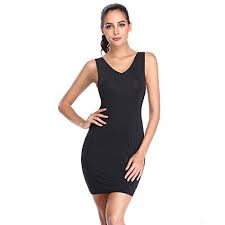 Joyshaper Womens Full Slips For Under Dresses Long Cami Slip Dress Seamless Shapewear Slip V Neck Slips Dress Cami Slip Dress Under Dress Bodycon Mini Dress