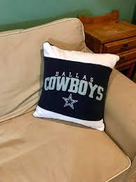 Dallas Football Recycled Sweatshirt Pillow Texas Football Fan Etsy Dallas Cowboys Gifts Cowboy Pillow Dallas Cowboys